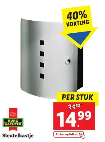 Lidl Sleutelkastje aanbieding