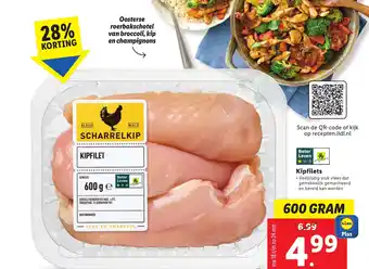 Lidl Kipfilets 600 gram aanbieding