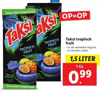 Lidl Taksi tropisch fruit 1,5 liter aanbieding