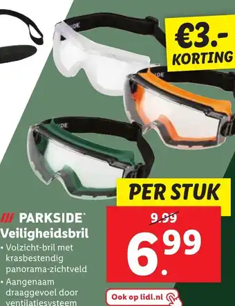 Lidl PARKSIDE Veiligheidsbril aanbieding