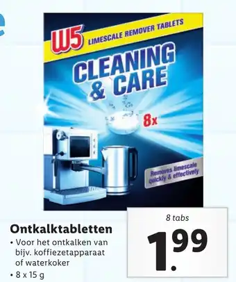 Lidl Ontkalktabletten 8 x 15 g aanbieding