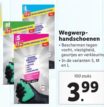 Lidl Wegwerphandschoenen 100 stuks aanbieding