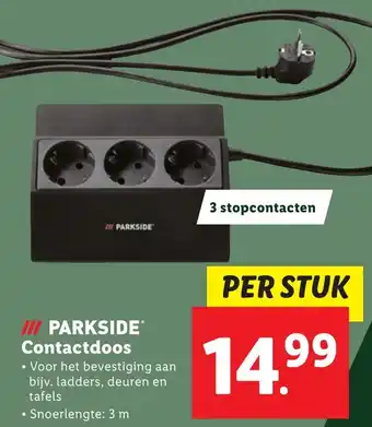 Lidl PARKSIDE Contactdoos aanbieding