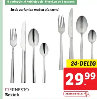 Lidl ERNESTO Bestek 24-delig aanbieding