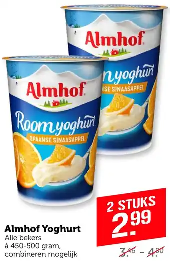 Coop Almhof Yoghurt aanbieding