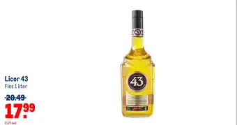 Makro Licor 43 fles 1 liter aanbieding