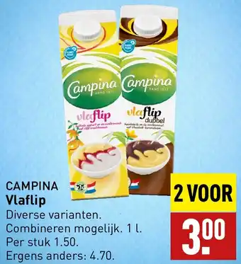 ALDI CAMPINA Vlaflip aanbieding