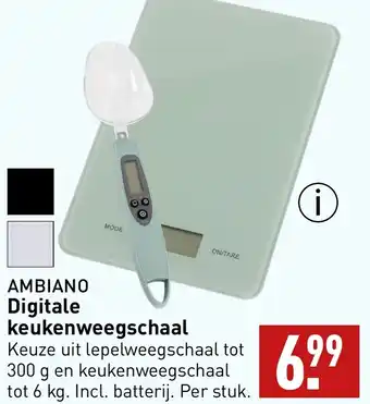 ALDI AMBIANO Digitale keukenweegschaal aanbieding