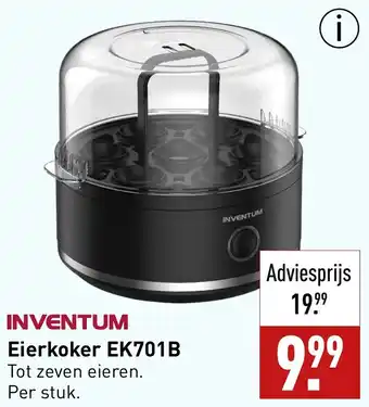 ALDI INVENTUM Eierkoker EK701B aanbieding