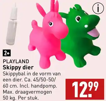 ALDI PLAYLAND Skippy dier aanbieding