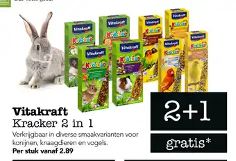 Dierspecialist Vitakraft kracker 2 in 1 aanbieding