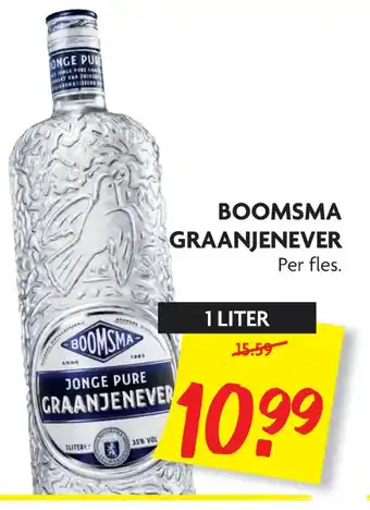 Dekamarkt Boomsma graanjenever 1 liter aanbieding