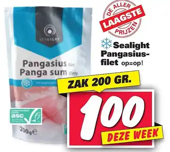 Nettorama Sealight Pangasiusfilet 200gr. aanbieding