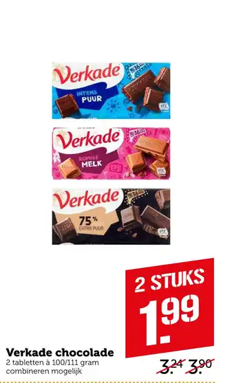 Coop Verkade chocolade aanbieding