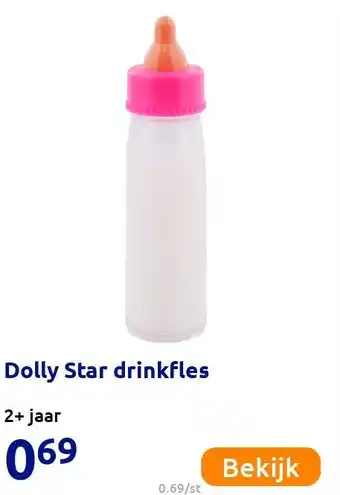 Action Dolly Star drinkfles aanbieding