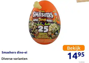 Action Smashers dino-ei aanbieding