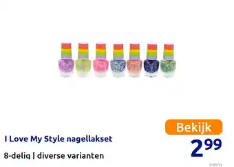 Action I Love My Style nagellakset aanbieding