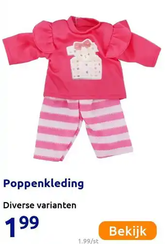 Action Poppenkleding aanbieding