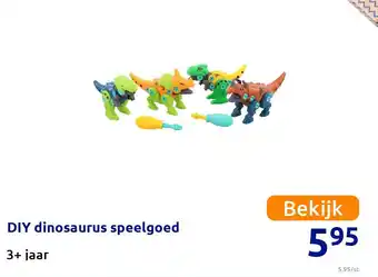 Action DIY dinosaurus speelgoed aanbieding