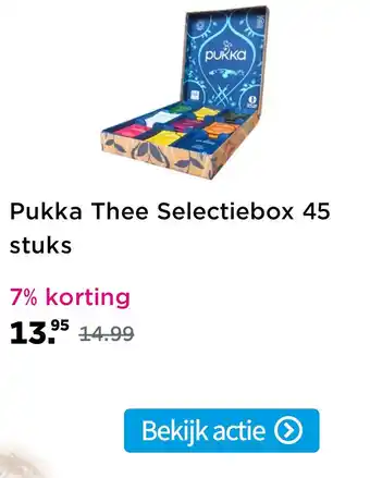 Plein.nl Pukka thee selectiebox 45 stuks aanbieding