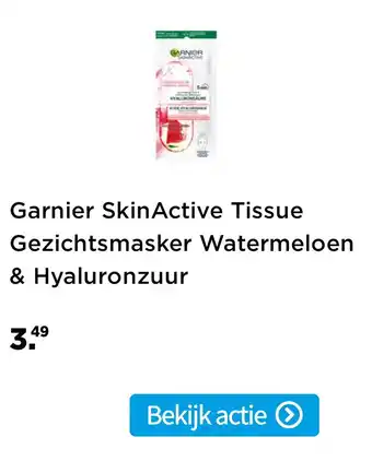 Plein.nl Garnier skinactive tissue aanbieding