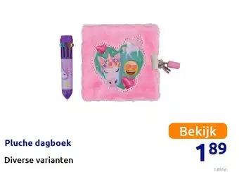 Action Pluche dagboek aanbieding