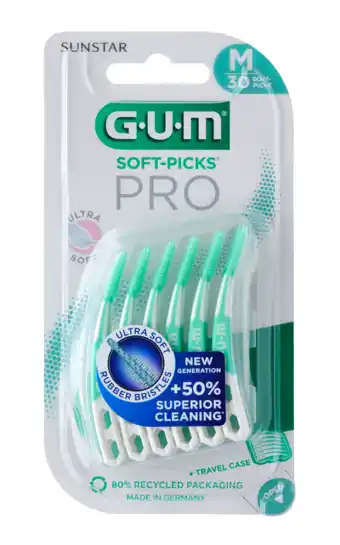 De Online Drogist GUM Soft Picks Pro Medium Ragers 30ST aanbieding