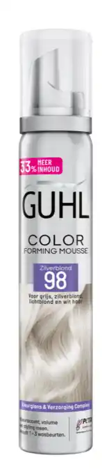 De Online Drogist Guhl Color Forming Mousse 98 Zilverblond 100ML aanbieding