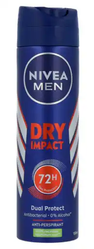 De Online Drogist Nivea Men Dry Impact Deodorant Spray 150ML aanbieding