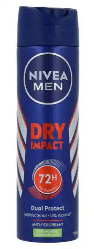 De Online Drogist Nivea Men Dry Impact Deodorant Spray 150ML aanbieding