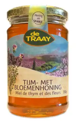 De Online Drogist De Traay Tijm- en Bloemenhoning 350GR aanbieding