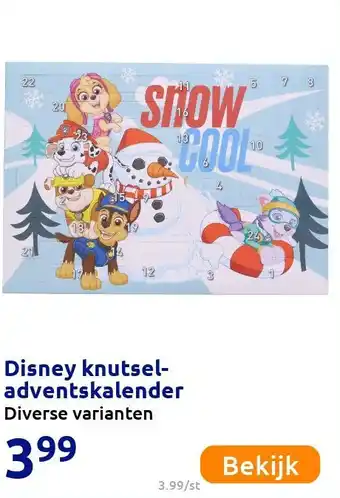 Action Disney knutsel-adventskalender aanbieding