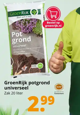 GroenRijk GroenRijk potgrond universeel aanbieding