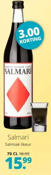 Mitra Salmari Salmiak likeur 70 cl aanbieding