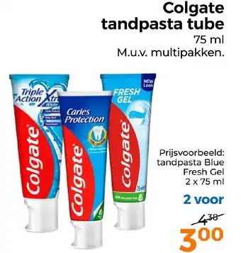 Trekpleister Colgate tandpasta tube 75 m aanbieding