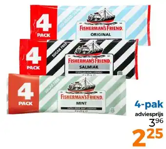 Trekpleister Fishermans friend voordeelpak 100 gram aanbieding