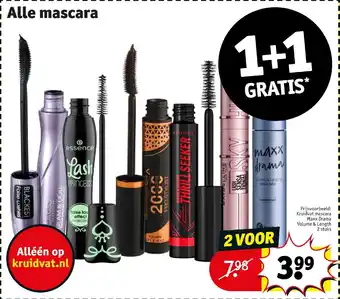 Kruidvat Alle mascara aanbieding