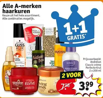 Kruidvat A-merken Haarkuren aanbieding