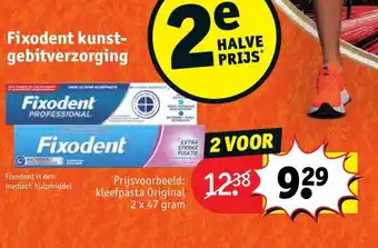 Kruidvat Fixodent kunst gebitverzorging aanbieding