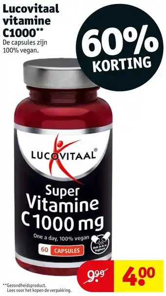 Kruidvat Lucovitaal vitamine c1000 aanbieding