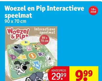 Kruidvat Woezel en Pip Interactieve speelmat 90 x 70 cm aanbieding