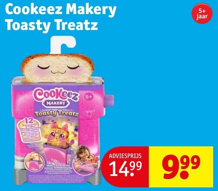 Grille-pain COOKEEZ MAKERY Toasty Treatz avec peluche parfumée surprise