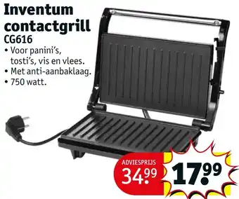 Kruidvat Inventum contactgrill CG616 aanbieding