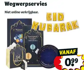 Kruidvat Wegwerpservies aanbieding