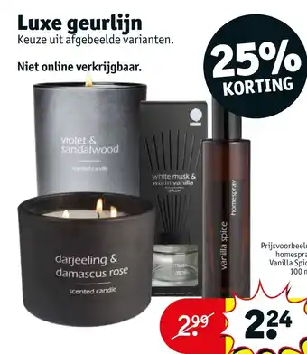 Kruidvat Luxe geurlijn aanbieding