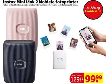 Kruidvat Instax Mini Link 2 Mobiele fotoprinter aanbieding