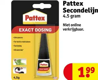 Kruidvat Pattex Secondelijm 4.5 gram aanbieding