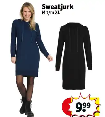 Kruidvat Sweatjurk M t/m XL aanbieding