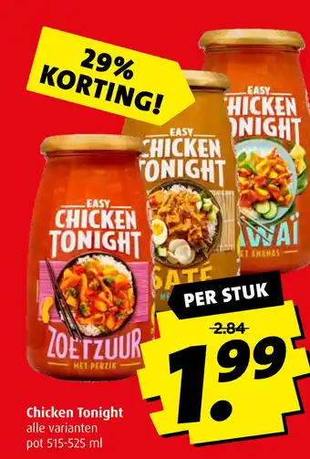 Boni Chicken Tonight alle varianten pot 515-525 ml aanbieding