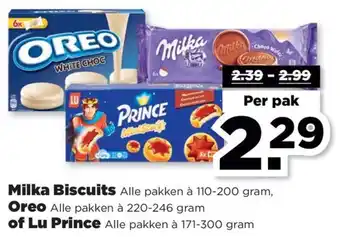 PLUS Milka Biscuits, Oreo of Lu Prince aanbieding